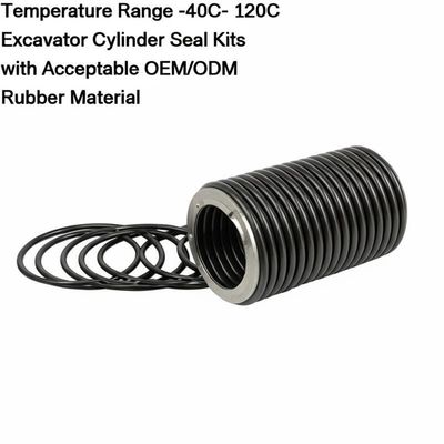 سعر جيد Temperature Range -40C- 120C Excavator Cylinder Seal Kits with Acceptable OEM/ODM and Rubber Material الانترنت
